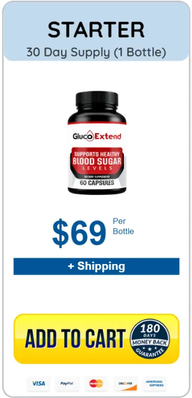 Gluco Extend single bottle - 30 day supply