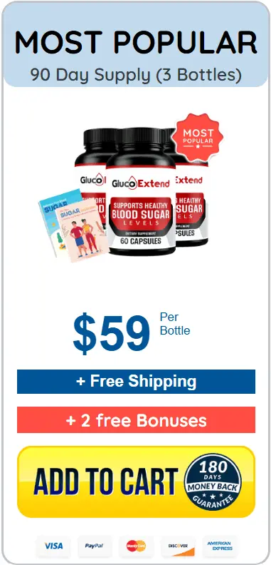 Gluco Extend 3 bottle pack - 90 day supply